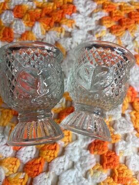 Set of 2 Vintage Avon Tea Light Votives